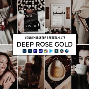 Deep Rose Gold Presets Collection